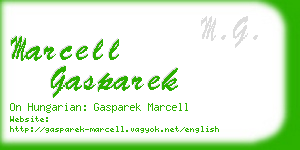 marcell gasparek business card